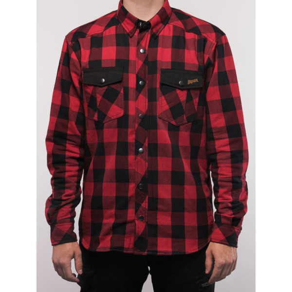 Мотоциклетна сорочка Alaska Broger червоно-чорна