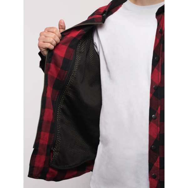 Мотоциклетна сорочка Alaska Broger червоно-чорна