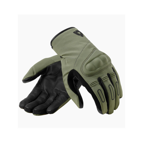 Мотоциклетні рукавички шкіряно-текстильні REV’IT! Cassini H2O зелені