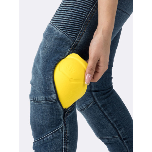 Джинси мотоциклетні жіночі Ozone Angeless II світло-блакитні