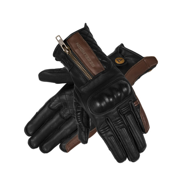 Жіночі мотоциклетні рукавички Rebelhorn Hunter коричневі