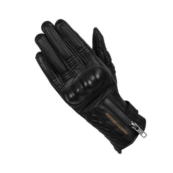 Жіночі мотоциклетні рукавички Rebelhorn Hunter чорні