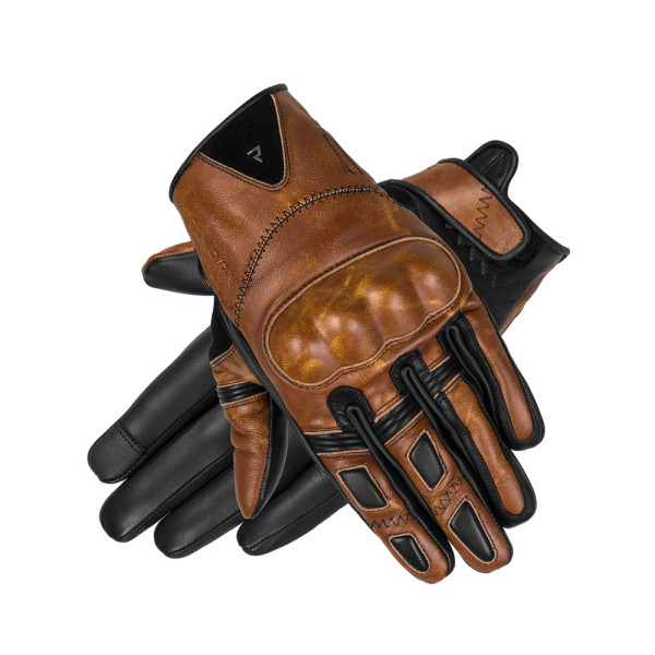 Жіночі мотоциклетні рукавички Rebelhorn Thug II Vintage коричневі