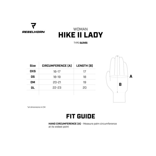 Жіночі мотоциклетні рукавички Rebelhorn Hike II