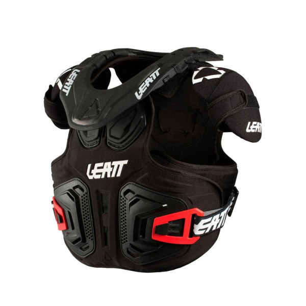 Бузер з захистом шиї дитячий Leatt Fusion Vest 2.0 чорний-червоний