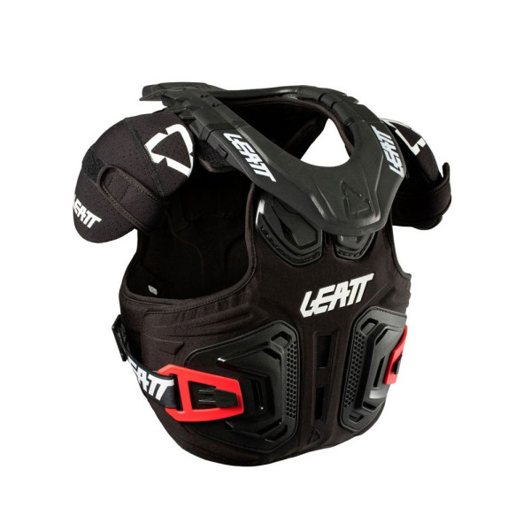 Бузер з захистом шиї дитячий Leatt Fusion Vest 2.0 чорний-червоний