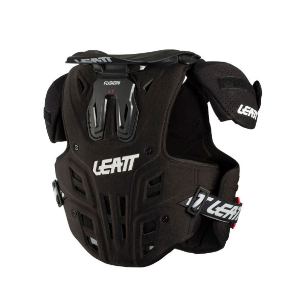 Бузер з захистом шиї дитячий Leatt Fusion Vest 2.0 чорний-червоний