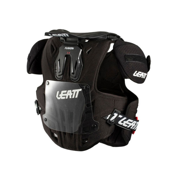 Бузер з захистом шиї дитячий Leatt Fusion Vest 2.0 чорний-червоний