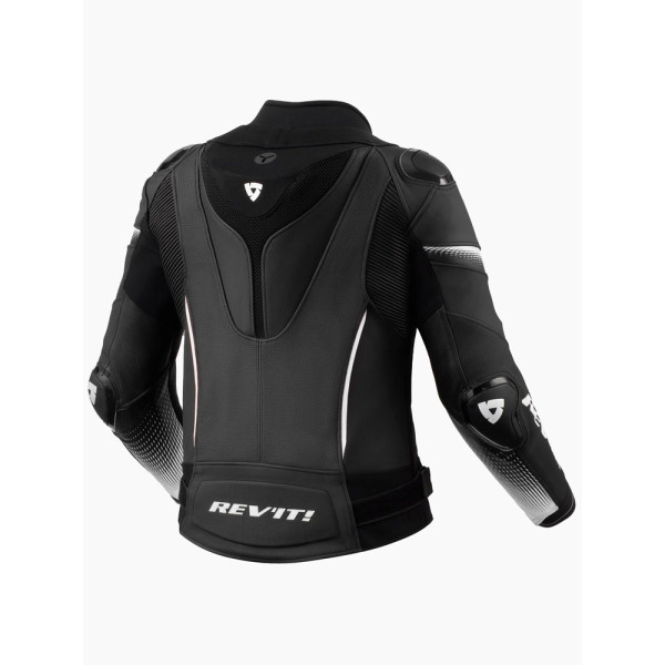 Жіноча мотоциклетна куртка шкіряна REV’IT! Xena 4 Pro чорна-біла