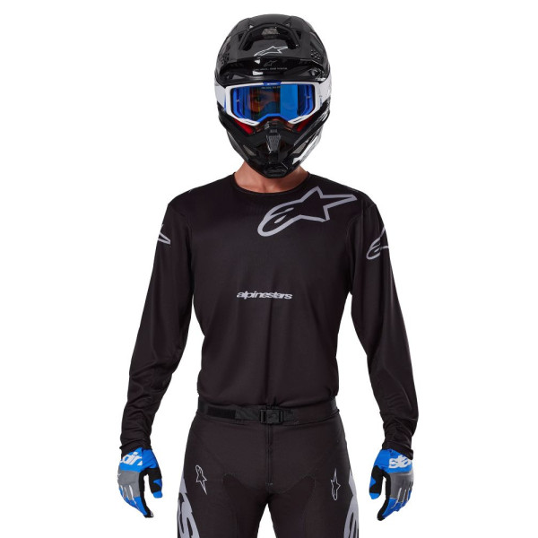 Кросова кофта Alpinestars MX Racer Graphite чорна-сіра