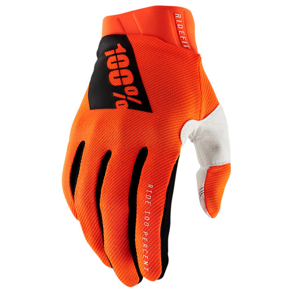 Кросові рукавички 100% Ridefit помаранчеві