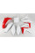 Комплект пластикових UFO для Honda CRF 250R (14-17), CRF 450R (13-16) з кришкою повітряного фільтра червоно-білий