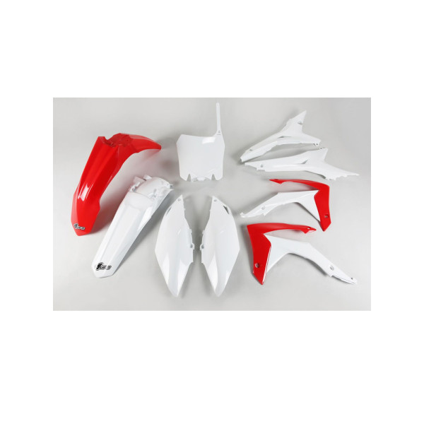 Комплект пластикових UFO для Honda CRF 250R (14-17), CRF 450R (13-16) з кришкою повітряного фільтра червоно-білий