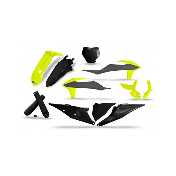 Комплект пластикових UFO для KTM SX / SX-F (19-22) чорний-жовтий-флюо