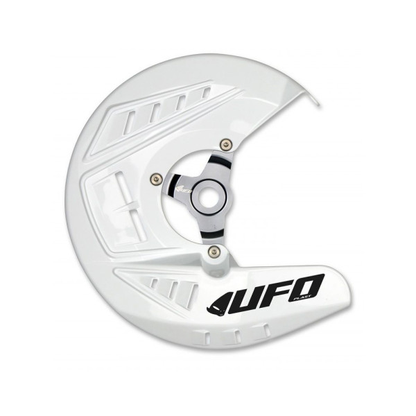 Захист диска гальмівного переднього UFO для Kawasaki KXF 250 (13-20), KXF 450 (13-18) білий
