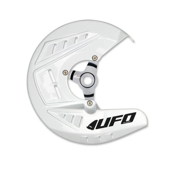 Захист диска гальмівного переднього UFO для Husqvarna TE/TX 125, TX 250/300 (16-22), TC 125/250, FE/FC 250/350/450/501 (15-), TX 250/300, TE 150 (20-) білий
