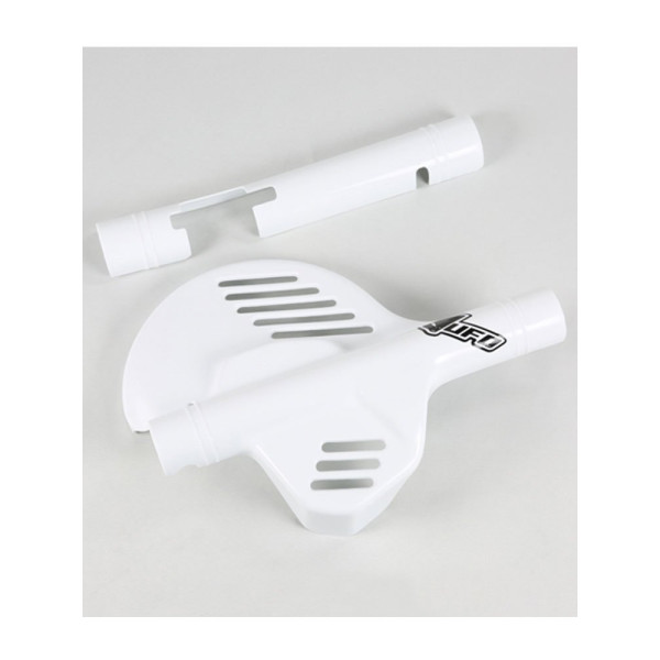 Захист переднього гальмівного диска UFO білий для Honda CR 125/250 (85-89), CR 500 (85-88)