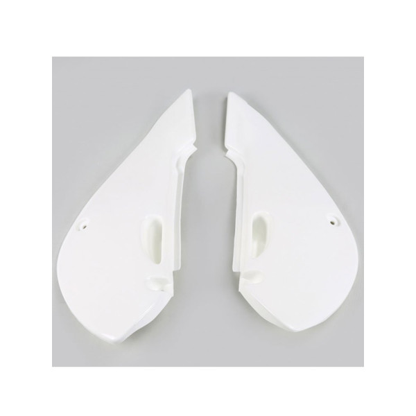 Бічні захисні панелі UFO для Kawasaki KX 65 (01-), KLX 110 (01-09) білі