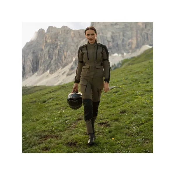 Жіночі текстильні мотоциклетні штани Modeka Lucano коричнево-чорні