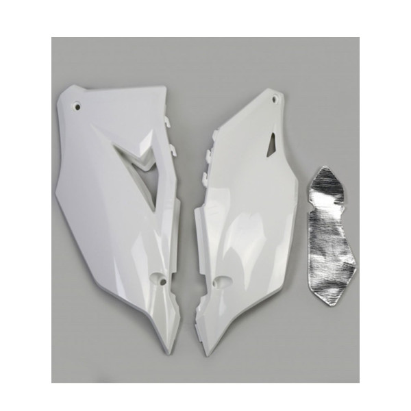 Бічні захисні елементи UFO для Kawasaki KXF 250 (21-), KXF 450 (19-) білі