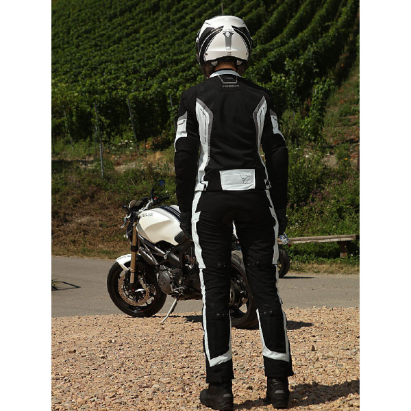 Жіночі мотоциклетні штани Modeka Khao Air чорного-сірого кольору