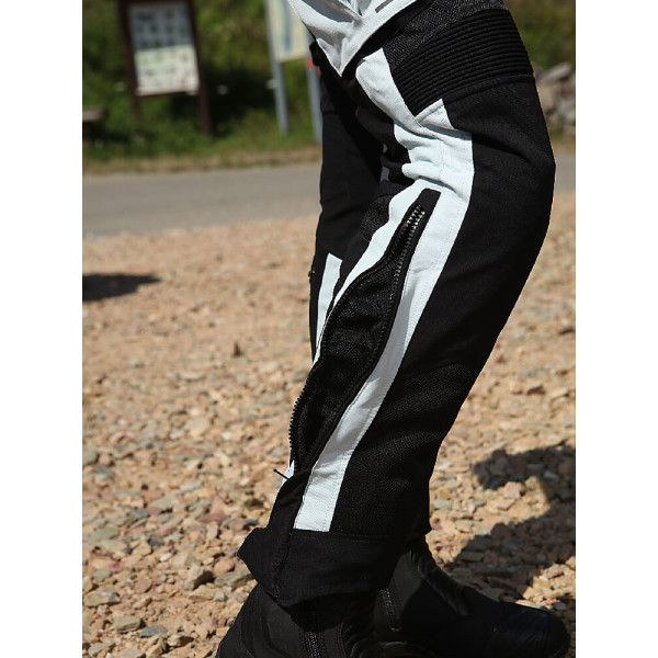 Жіночі мотоциклетні штани Modeka Khao Air чорного-сірого кольору