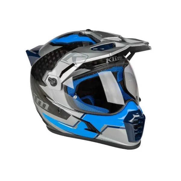 Шолом adventure Klim Krios Pro Ventura сірий-синій