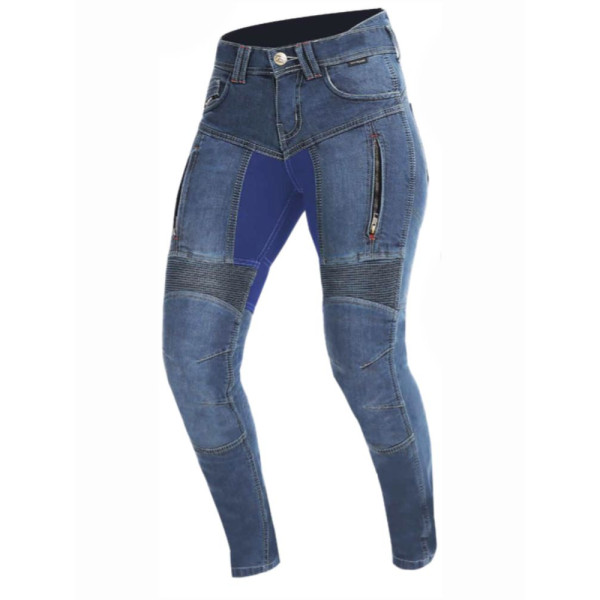 Джинси мотоциклетні жіночі Trilobite Parado Monolayer сині