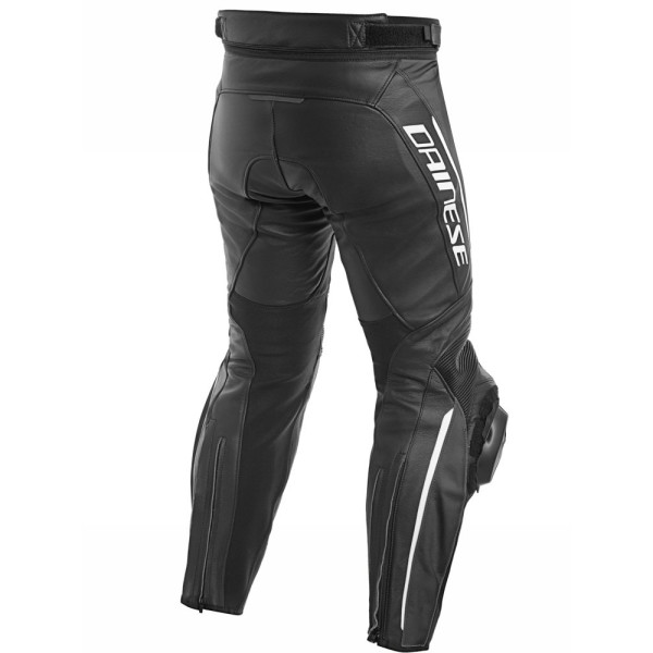 Мотоциклетні шкіряні штани Dainese Delta 3 чорні-білі