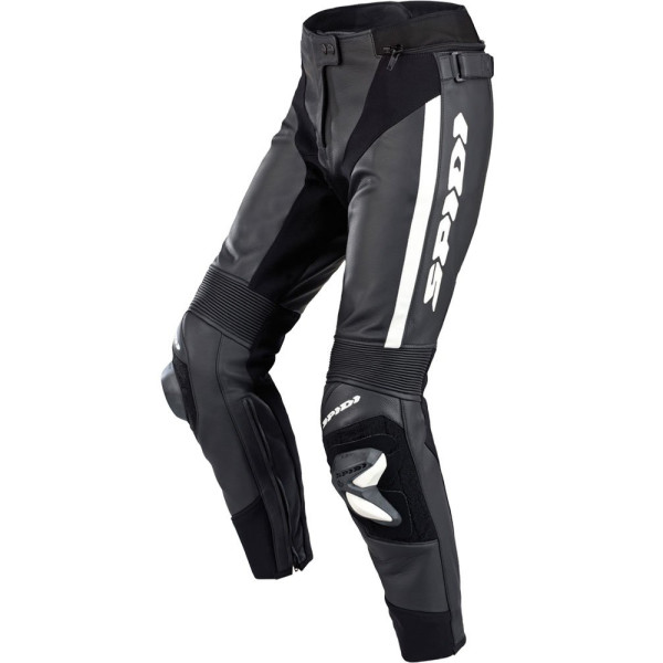 Жіночі мотоциклетні шкіряні штани Spidi RR Pro 2 чорні-білі
