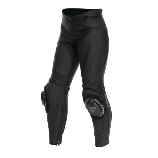 Жіночі мотоциклетні шкіряні штани Dainese Delta 4 чорні