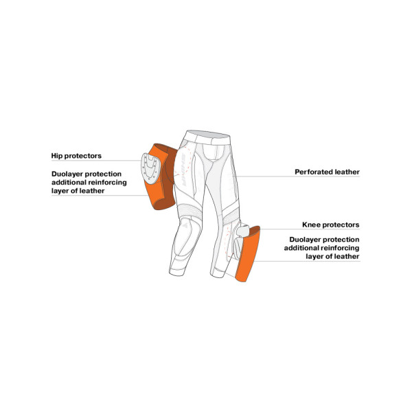 Жіночі мотоциклетні штани Shima Miura 2.0 чорні-білі