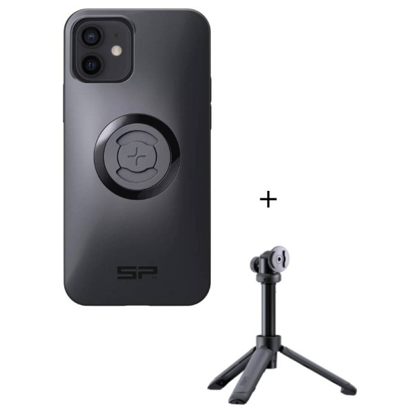 Комплект: чохол для телефону iPhone 12/12 Pro + штатив/selfie stick SPC+ SP Connect