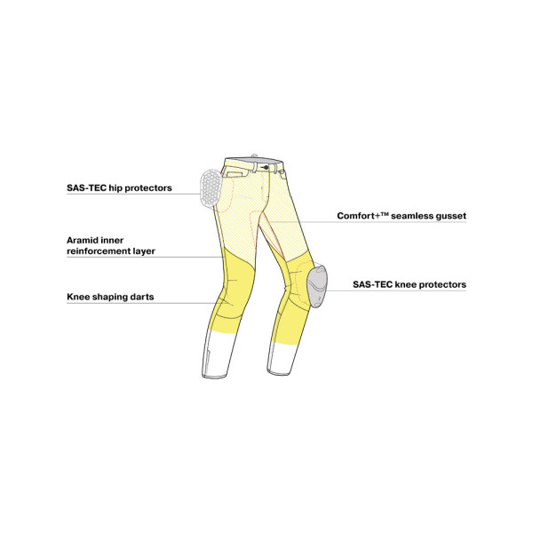 Джинси мотоциклетні жіночі Shima Sansa сині