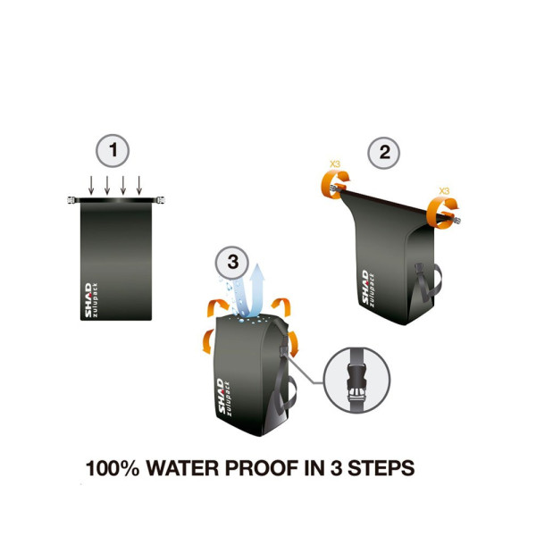Водонепроникна сумка rollbag на зад Shad SW38 (38L)