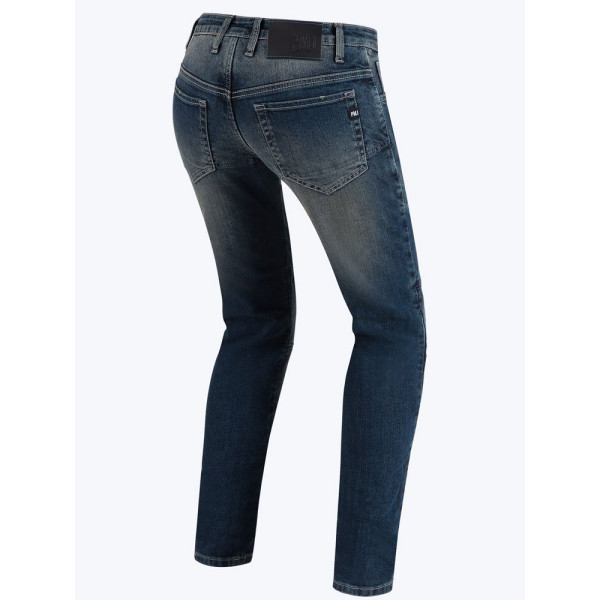 Джинси мотоциклетні жіночі PMJ New Florida сині