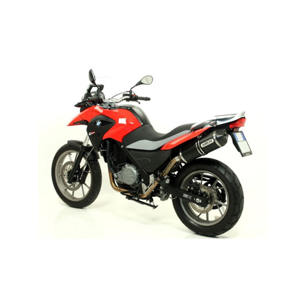 Глушник Arrow BMW G 650 GS 11-16, G 650 GS Sertao 12-14 Race-Tech, Темний алюміній + вуглецеве волокно