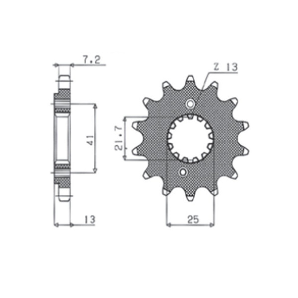 Зубчастий колесо SUNSTAR 407 15 зубів
