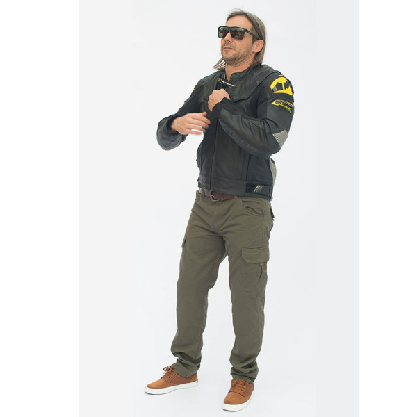 Мотоциклетні джинси Mottowear Helios зелені