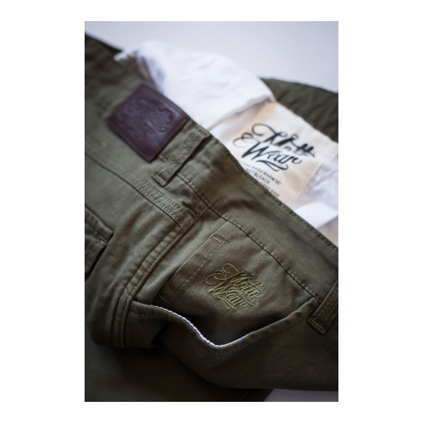 Мотоциклетні джинси Mottowear Helios зелені