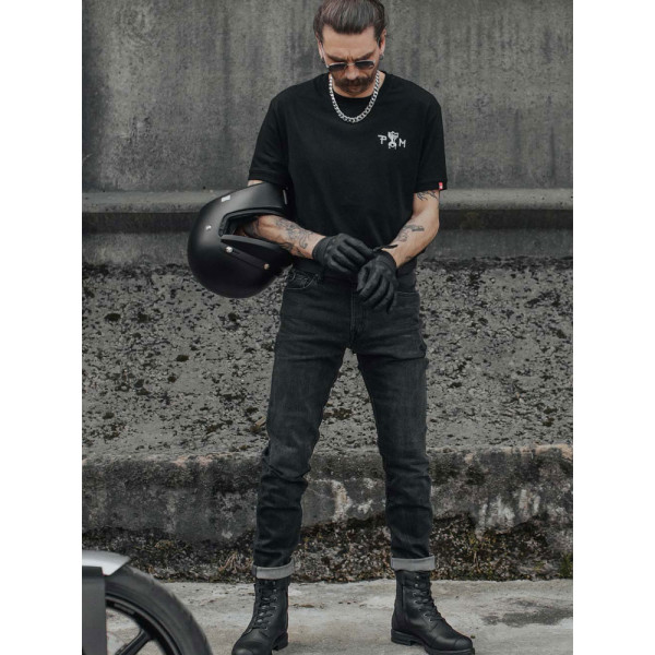 Мотоциклетні джинси Pando Moto Robby Arm 01 чорні