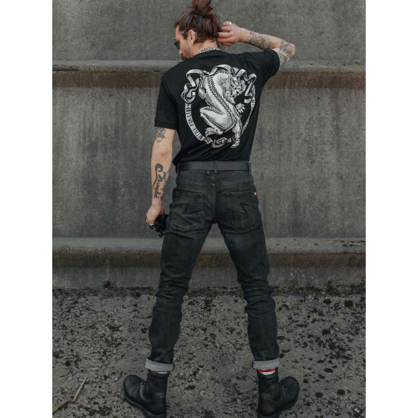 Мотоциклетні джинси Pando Moto Robby Arm 01 чорні