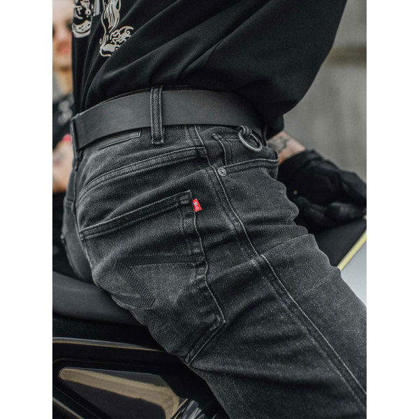 Мотоциклетні джинси Pando Moto Robby Arm 01 чорні