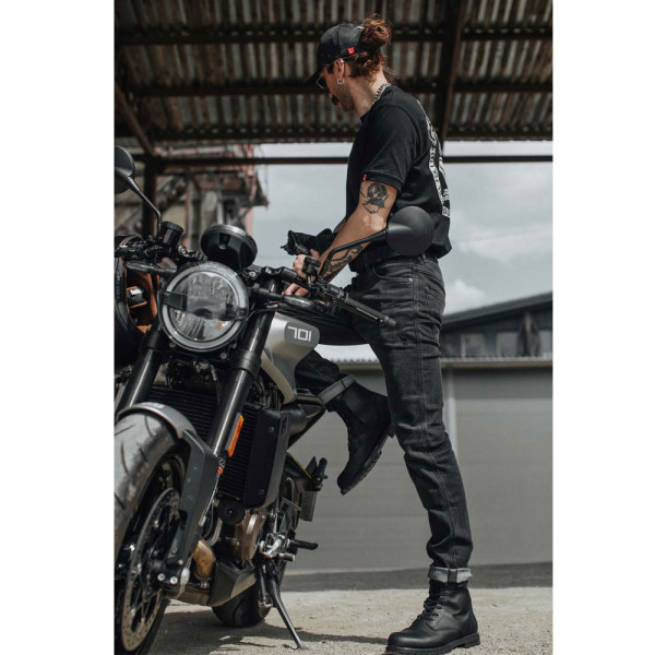 Мотоциклетні джинси Pando Moto Robby Arm 01 чорні