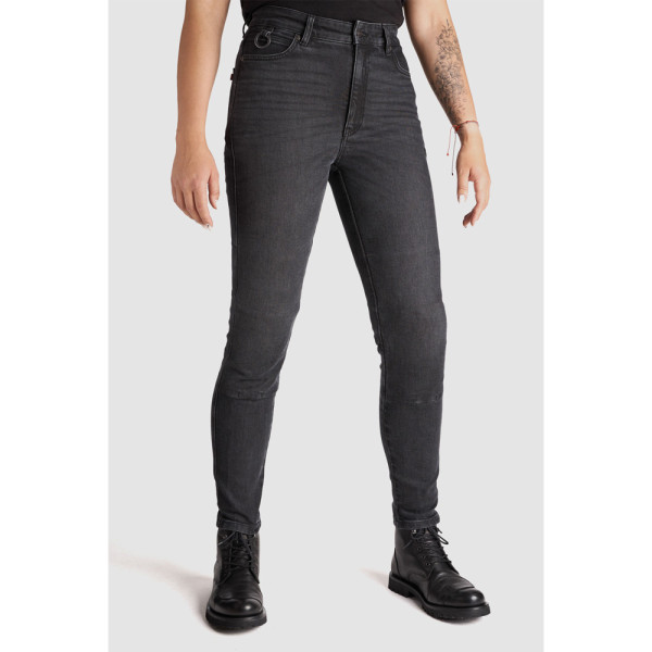 Джинси мотоциклетні жіночі Pando Moto Kaya сірі