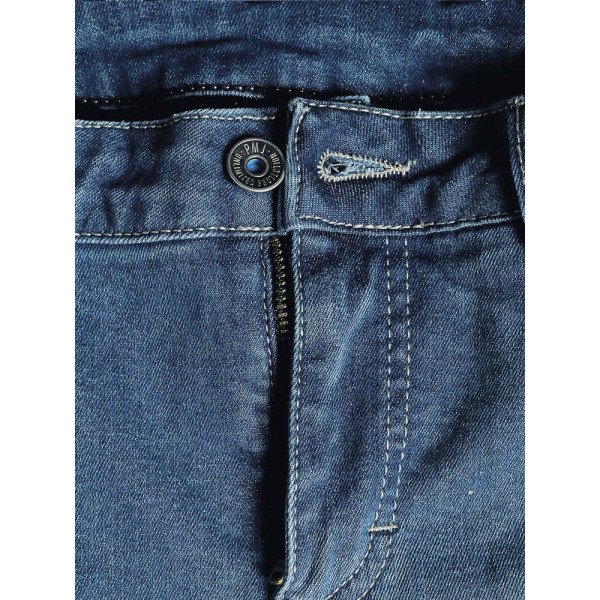 Джинси мотоциклетні жіночі PMJ Skinny сині