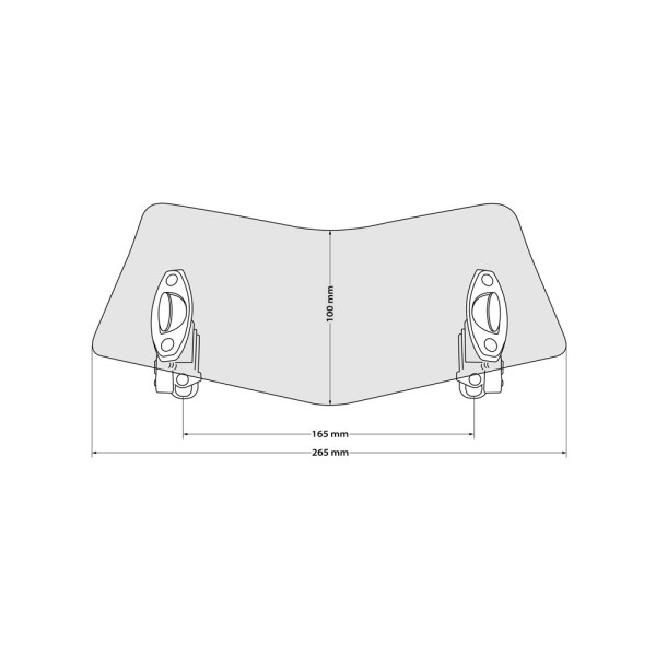 Дефлектор для скла Touratech Evo прозорий