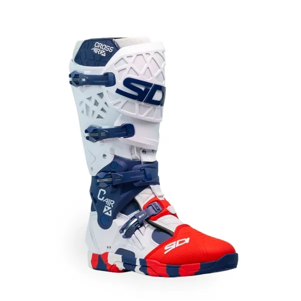 Бутси ендуро Sidi Crossair X біло-синьо-червоні