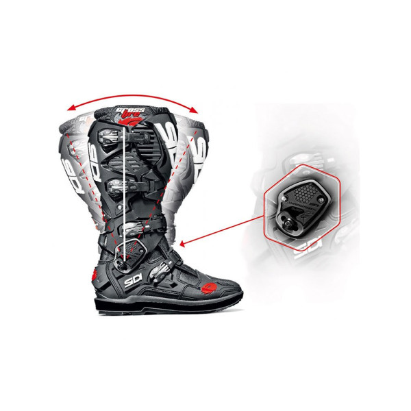 Бутси ендуро Sidi Crossfire 3 SRS чорнo-сірі