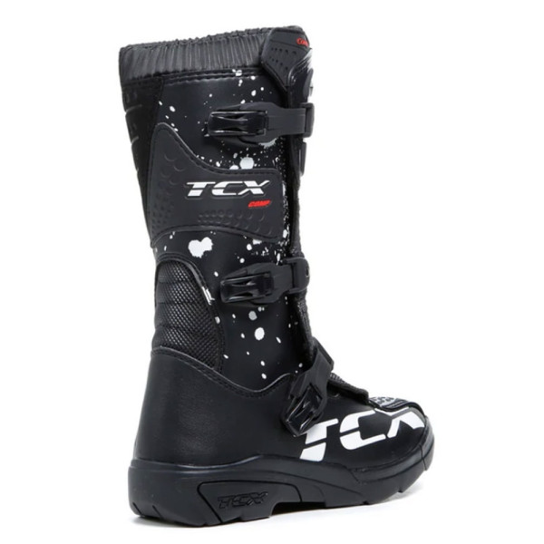 Дитячі мотоциклетні черевики TCX Comp Kid чорні-білі